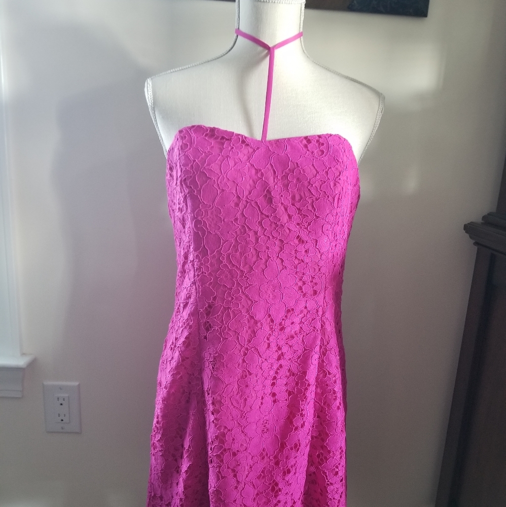 "Lilly Pulitzer" Short-Hot Pink Dress